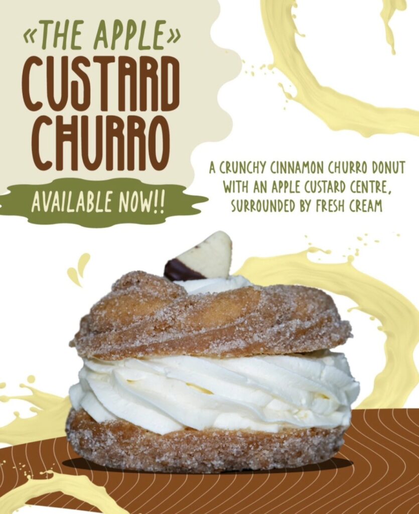 Apple Custard Churro Donut