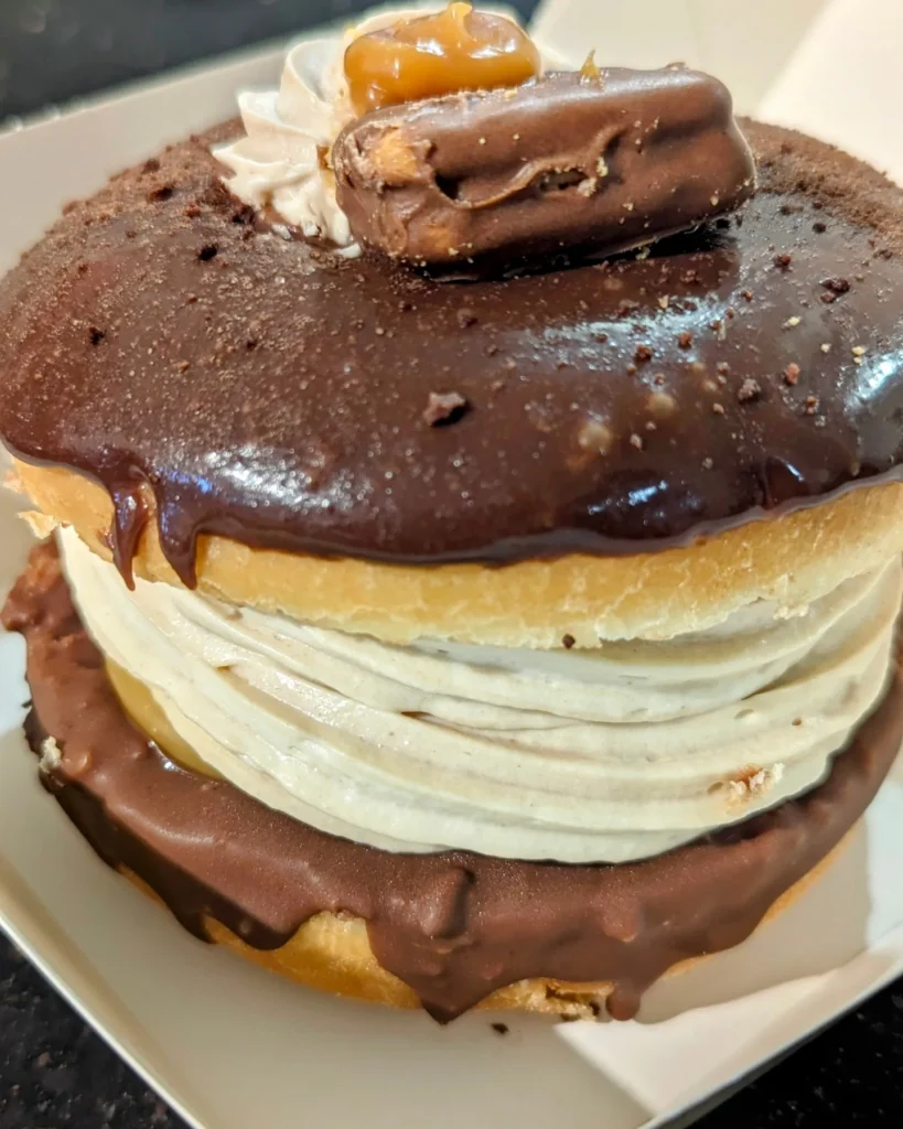 Milo Caramel Tim Tam Donut