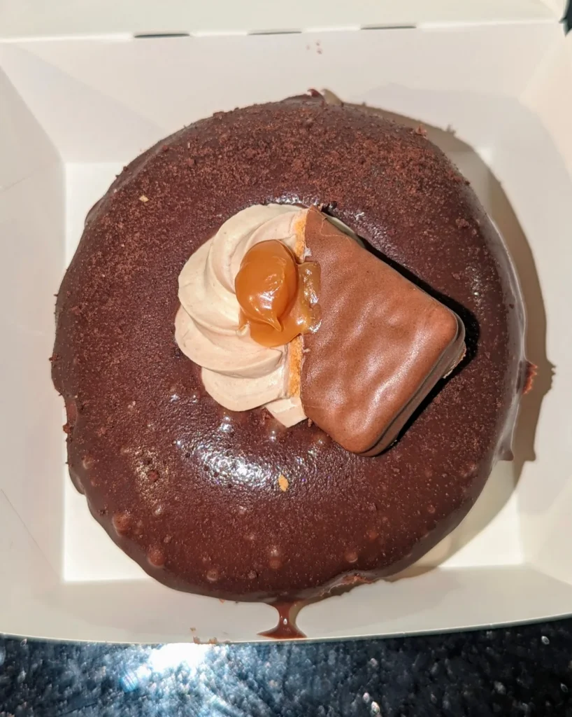 Milo Caramel Tim Tam Donut